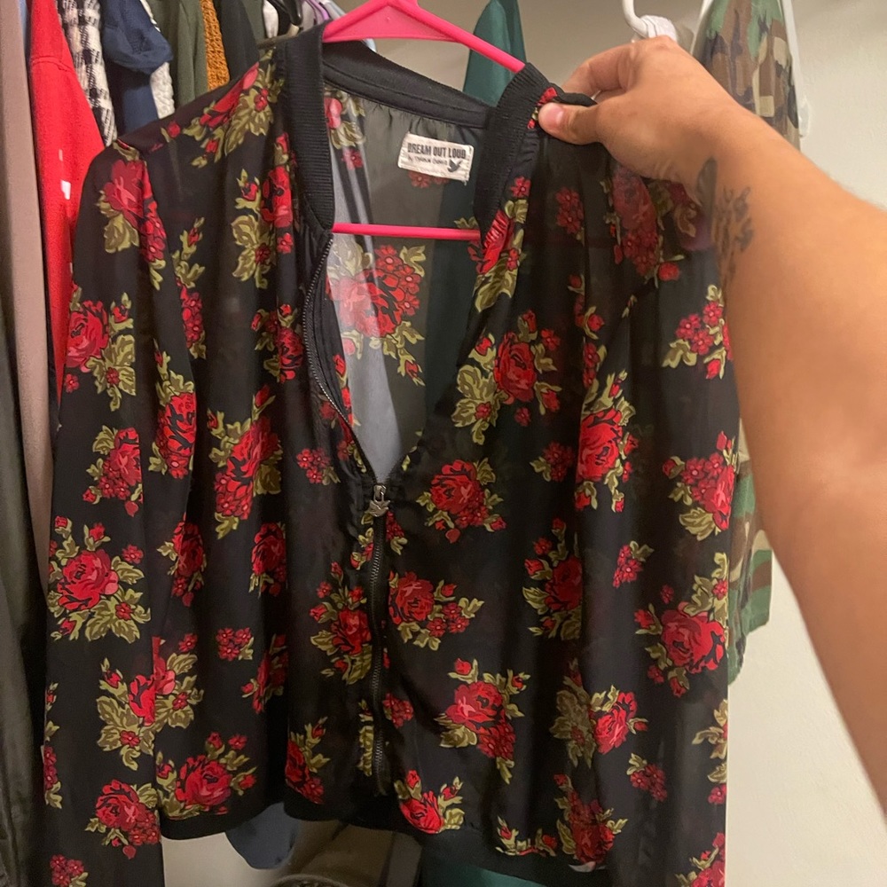 Sheer cover up jacket